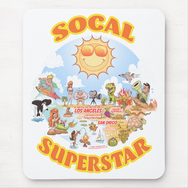 SoCal Superstar Mouse Pad (Front)