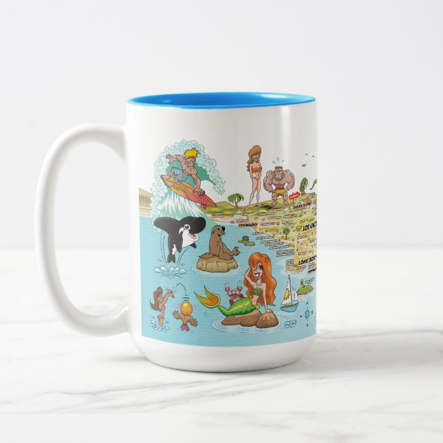 SoCal Two-Tone Coffee Mug (Left)