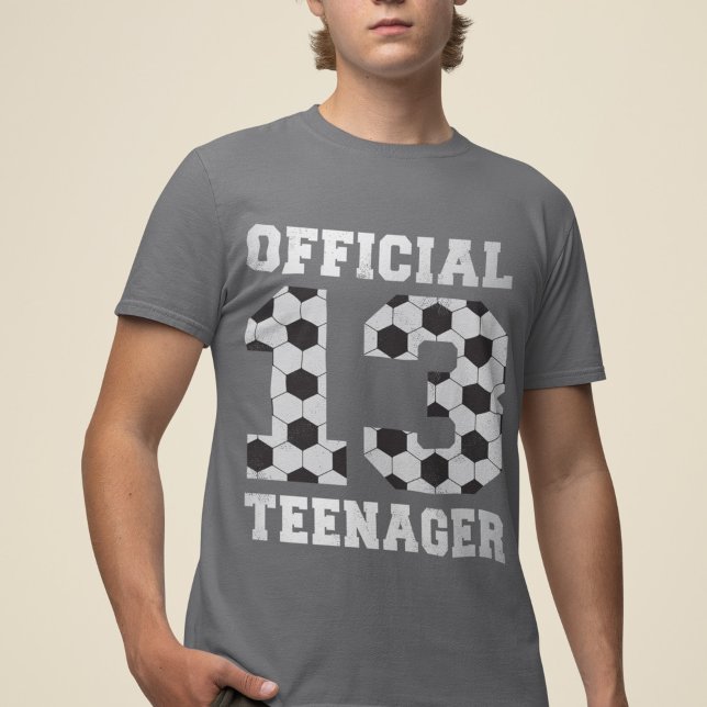 Soccer 13th Birthday Official Teenager for 13 year T-Shirt (Creator Uploaded)