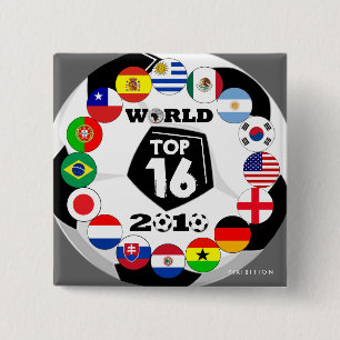 Soccer 16 Flags Button World Cup