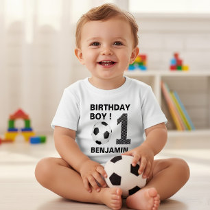 Soccer 1st Birthday Party Baby T-Shirt