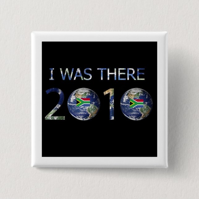 SOCCER 2010 - I WAS THERE 15 CM SQUARE BADGE (Front)