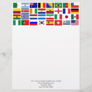SOCCER 2014 CUSTOMIZED LETTERHEAD