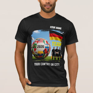 Soccer 2026 futbol Alemania Custom Name country T-Shirt