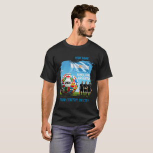 Soccer 2026 futbol Argentina Custom Name country T-Shirt