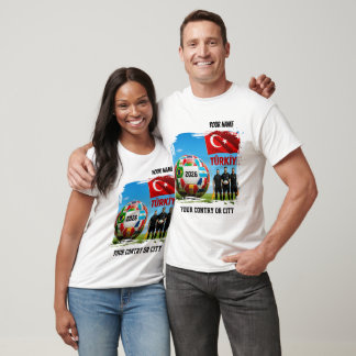 Soccer 2026 futbol TURQUIA Custom Name & T-Shirt