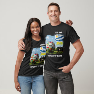 Soccer 2026 futbol Uruguay Custom Name country T-Shirt