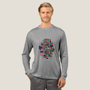 Soccer 2026 USA, Canada, Mexico Football Art Tri-Blend Shirt