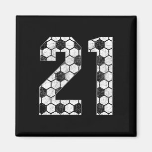 Soccer #21 Love Soccer Mum Favourite Player Jersey Magnet