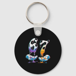 Soccer 67 Hands 6 7 Meme 6-7 Boys Teens Kids Dripn Key Ring