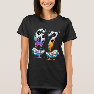Soccer 67 Hands 6 7 Meme 6-7 Boys Teens Kids Dripp T-Shirt
