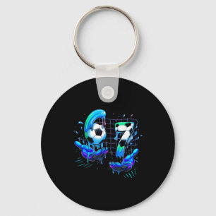Soccer 67 Kids Ice Cream Drip Six Seven Hands Meme Key Ring