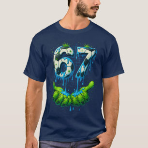 Soccer 67 Si Seven 6 7 Funny Gen Alpha Meme Drip B T-Shirt