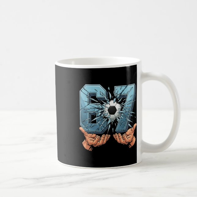Soccer 67 Six Seven Funny Gen Alpha Meme  Coffee Mug (Right)