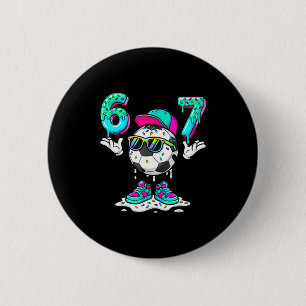 Soccer 67 Six Seven Funny Gen Alpha Meme Drip _3 6 Cm Round Badge