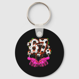 Soccer 67 Six Seven Funny Gen Alpha Meme Drip Boys Key Ring