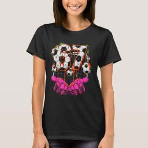 Soccer 67 Six Seven Funny Gen Alpha Meme Drip Boys T-Shirt