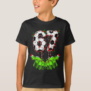 Soccer 67 Six Seven Funny Gen Alpha Meme Drip Chri T-Shirt