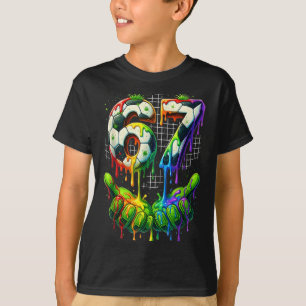 Soccer 67 Six Seven Funny Gen Alpha Meme Drip Grap T-Shirt