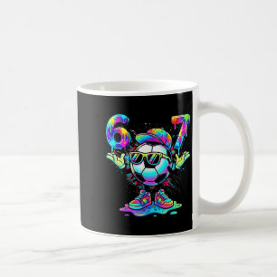 Soccer 6 7 Meme Sungles Cool Vibes Colorful Funny Coffee Mug