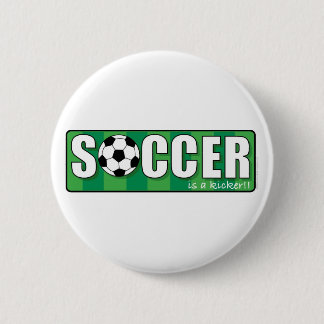 Soccer 6 Cm Round Badge