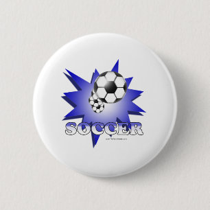 Soccer! 6 Cm Round Badge