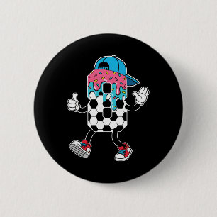 Soccer 8 Year Old Ice Cream Drip Youth 8th Birthda 6 Cm Round Badge