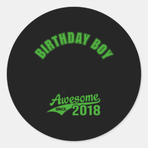 Soccer 8th Birthday Boy Kids Sports Footll Party G Classic Round Sticker