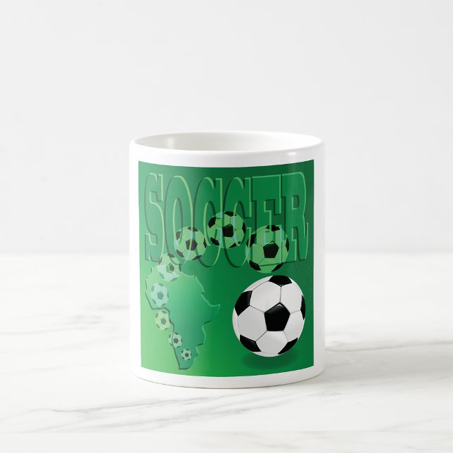 Soccer Africa Bold Green Football Coffee Mug (Creator Uploaded)