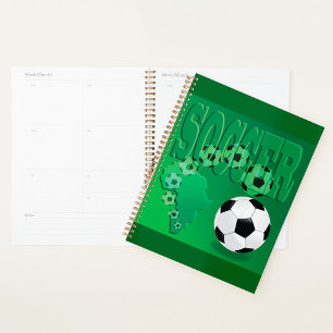 Soccer Africa Bold Green Football Planner