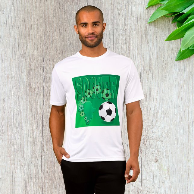 Soccer Africa Bold Green Football T-Shirt (Creator Uploaded)