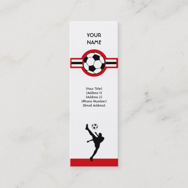 soccer : air star mini business card (Front)