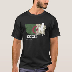 Soccer Algeria Flag Football Womens Soccer Girls T-Shirt