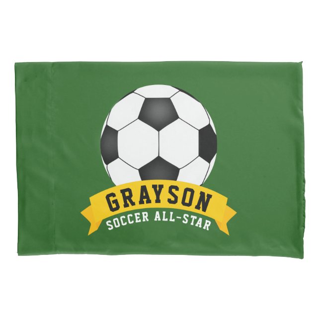 Soccer All-Star Pillowcase (Front)