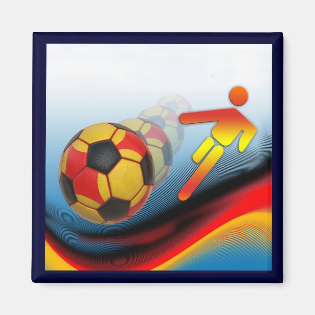 Soccer and Football Dynamics Magnet (Front)