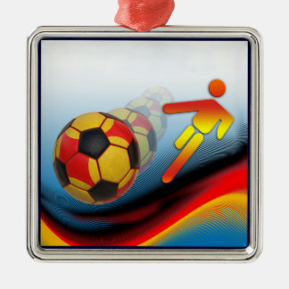 Soccer and Football Dynamics Metal Tree Decoration