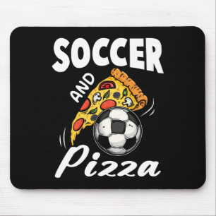 Soccer And Pizza Shirt Funny Pizza Lover Sports Gi Mouse Pad
