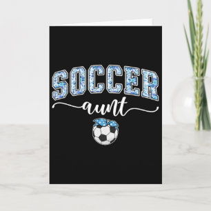 Soccer Aunt Proud Aunt Of A Soccer Player Auntie _ Card