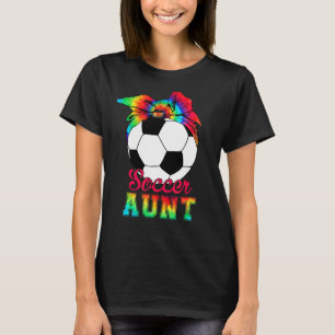 Soccer Aunt Tie Dye Soccer Mother's Day T-Shirt