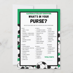 Soccer Baby Shower Game, Football - Editable Name, Invitation