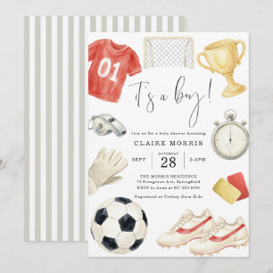 Soccer Baby Shower Invitation