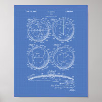 Soccer Ball 1932 Patent Art - Blueprint