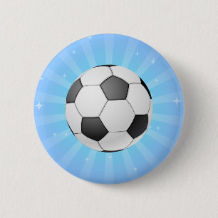 SOCCER BALL 6 CM ROUND BADGE