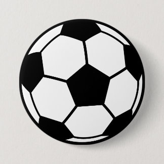 Soccer Ball 7.5 Cm Round Badge