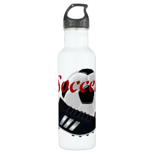 Soccer Ball and Cleat Sports 710 Ml Water Bottle