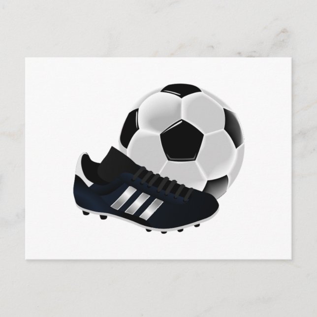 Soccer Ball and Cleats Postcard (Front)