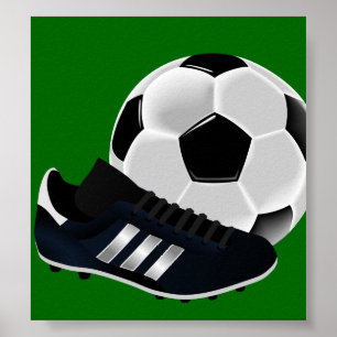 Soccer Ball and Shoe Poster