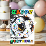 Soccer  Ball Birthday Card<br><div class="desc">Score big on their special day with our soccer-themed birthday card! Featuring a dynamic soccer ball design, it's the perfect way to celebrate their love for the game and their birthday all in one. Whether they're players, fans, or coaches, this card kicks off the festivities with style and excitement, making...</div>