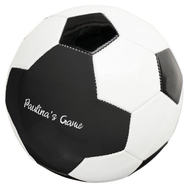 Soccer Ball Black    (Three Quarter)