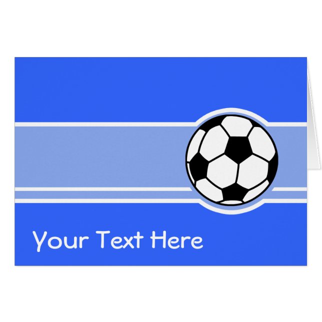 Soccer Ball; Blue (Front Horizontal)